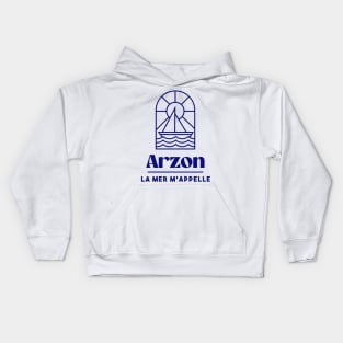 Arzon the sea is calling me - Brittany Morbihan 56 Sea Holidays Beach Kids Hoodie